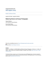 Mattering Relational Design Pedagogies