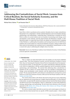 Addressing the Contradictions of Social Work: Lessons from Critical Realism, the Social Solidarity Economy, and the Hull-House Tradition of Social Work
