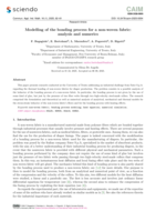 Modelling of the bonding process for a non-woven fabric: analysis and numerics