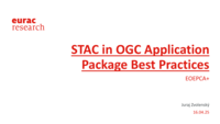 STAC in OGC Application Package Best Practices