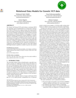 Relational Data Models for Genetic VCF data