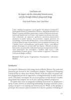 Giochiamo così: An inquiry into the relationship between nature and play through children’s playground design
