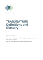 TRANSNATURE Definitions and Glossary