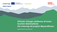 Climate change resilience of snow tourism destinations: the Interreg AS project BeyondSnow