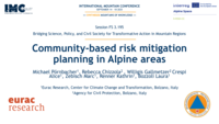 Community-based risk mitigation planning in Alpine areas: experiences from the X-Risk-CC-project