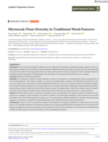 Microscale Plant Diversity in Traditional Wood-Pastures
