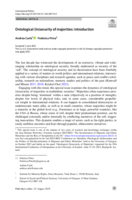 Ontological (In)security of majorities: introduction