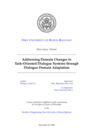 Addressing Domain Changes in Task-Oriented Dialogue Systems through Dialogue Domain Adaptation