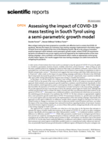 Assessing the impact of COVID‑19 mass testing in South Tyrol using a semi‑parametric growth model