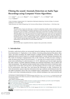 Filming the sound: Anomaly Detection on Audio Tape Recordings using Computer Vision Algorithms