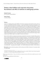 Primary school children and cooperative interaction: Recruitments and offers of assistance in small-group activities