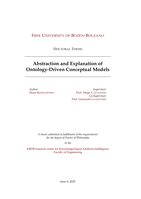 Abstraction and Explanation of Ontology-Driven Conceptual Models