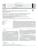 Gasification of wood packaging waste and valorization of char in polymer composites