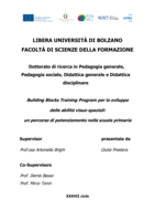 Building Blocks Training Program per lo sviluppo delle abilità visuo-spaziali: un percorso di potenziamento nella scuola primaria