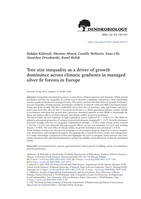 Tree size inequality as a driver of growth dominance across climatic gradients in managed silver fir-dominated forests