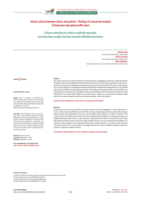 School cultures between visions and policies: findings of a document analysis of Three-year Educational&nbsp;Offer&nbsp;Plans