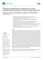A Qualitative Methodology for Identifying Governance Challenges and Advancements in Positive Energy District Labs