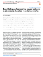 Quantifying and comparing causal patterns in stochastic chemical reaction networks