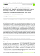 Tree line dynamics and forest densification in the European Alps revealed by Landsat images and machine learning: A case study in the Senales/Schnals Valley