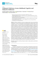 Arithmetic Proficiency Across Adulthood: Cognitive and Subjective Influences