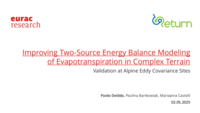 Improving Two-Source Energy Balance Modeling of Evapotranspiration in Complex Terrain: Validation at Alpine Eddy Covariance Sites