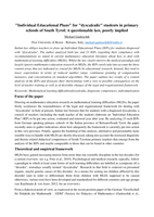 "Individual Educational Plans" for "dyscalculic" students in primary schools of South Tyrol: A questionable law, poorly implied