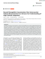 Beyond Hemoglobin Concentration: How Intravascular Volume Measurements Can Advance Our Understanding of High-Altitude Adaptation