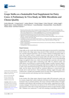 Grape Stalks as a Sustainable Feed Supplement for Dairy Cows: A Preliminary In Vivo Study on Milk Microbiota and Cheese Quality