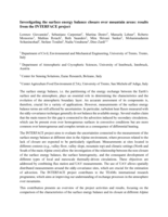 Investigating the surface energy balance closure over mountain areas: results from the INTERFACE project