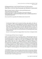 Crowdsourcing and Citizen Science in Linguistics: New Ways to Study Non-Standard and Minority Languages