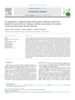 3D printability of engineered high internal phase Pickering emulsions for lipophilic bioactive delivery: Rheology, stability and retention of β-carotene in zein-guar gum based