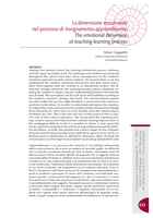 La dimensione emozionale nel processo di insegnamento-apprendimento