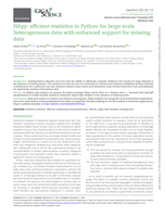 NApy: Efficient Statistics in Python for Large-Scale Heterogeneous Data with Enhanced Support for Missing Data