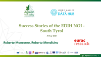 Success Stories of the EDIH NOI - South Tyrol