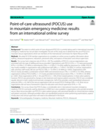 Point-of-care ultrasound (POCUS) use in mountain emergency medicine: results from an international online survey