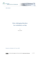 Cities challenging federalism: how subsidiarity can help