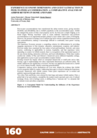 Experience economy dimensions and guest satisfaction in peer-to-peer accomodation: A comparative analysis of airbnb reviews in Rome and Paris