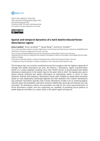 Spatial and temporal dynamics of a bark beetle-induced forest disturbance regime&nbsp;