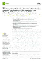 Optimizing Valerianella locusta L. Growth and Metabolism by Combining Red and Blue LED Light: Insights into Plant Physiology, Biochemistry, and Nutraceutical Value