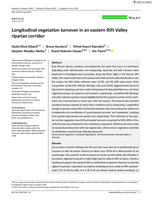 Longitudinal vegetation turnover in an eastern Rift Valley riparian corridor