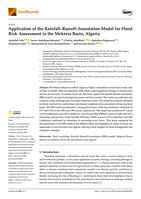 Application of the Rainfall–Runoff–Inundation Model for Flood Risk Assessment in the Mekerra Basin, Algeria