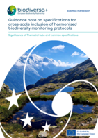 Guidance note on specifications for cross-scale inclusion of harmonised biodiversity monitoring protocols