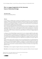 How to engage imagination in the classroom:  Issues of educational design