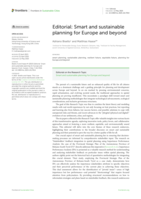 Editorial: Smart and sustainable planning for Europe and beyond