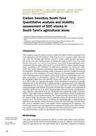 Carbon Inventory South Tyrol. Quantitative analysis and stability assessment of SOC stocks in South Tyrol's agricultural areas