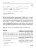Enhancing Salt Tolerance in Tomato by Complementing Mineral N Fertilization with Azospirillum Brasilense Inoculation: Contrasting Roles of the N-fixing Sp7 and its Nif- Mutant