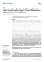 Cooperative or Game-Based Learning? Fostering Financial Literacy for Sustainable Citizenship Through Two Contrasting Implementations in Primary Education