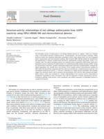 Structure-activity relationships of red cabbage anthocyanins from AAPH reactivity using HPLC-HRMS/MS and electrochemical detector