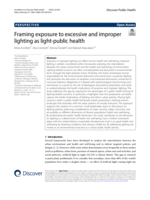 Framing exposure to excessive and improper lighting as light-public health.