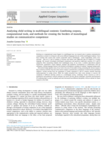 Analysing child writing in multilingual contexts: Combining corpora, computational tools, and methods for crossing the borders of monolingual studies on communicative competence